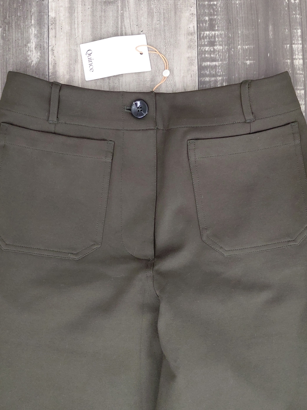 Quince Ultra-Stretch Ponte Cropped Wide Leg PantsSize 10 - Picture 2 of 8